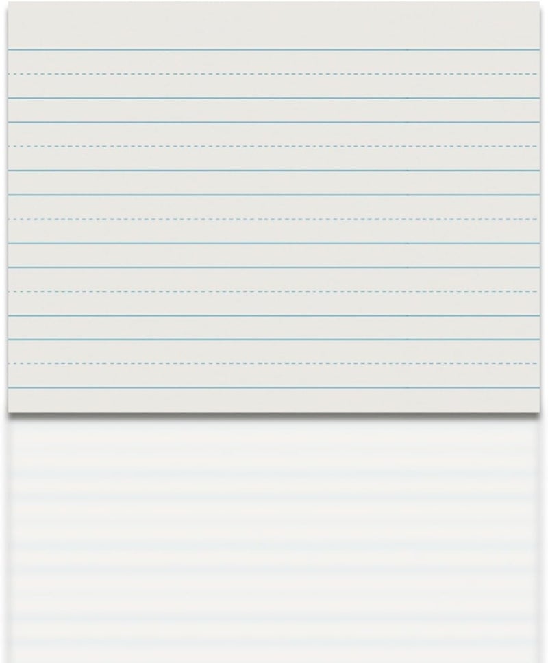 School Smart - 85348 Skip-A-Line Ruled Writing Paper, 1 Inch Ruled Long Way, 10-1/2 x 8 Inches, Pack of 500 White - Image 4